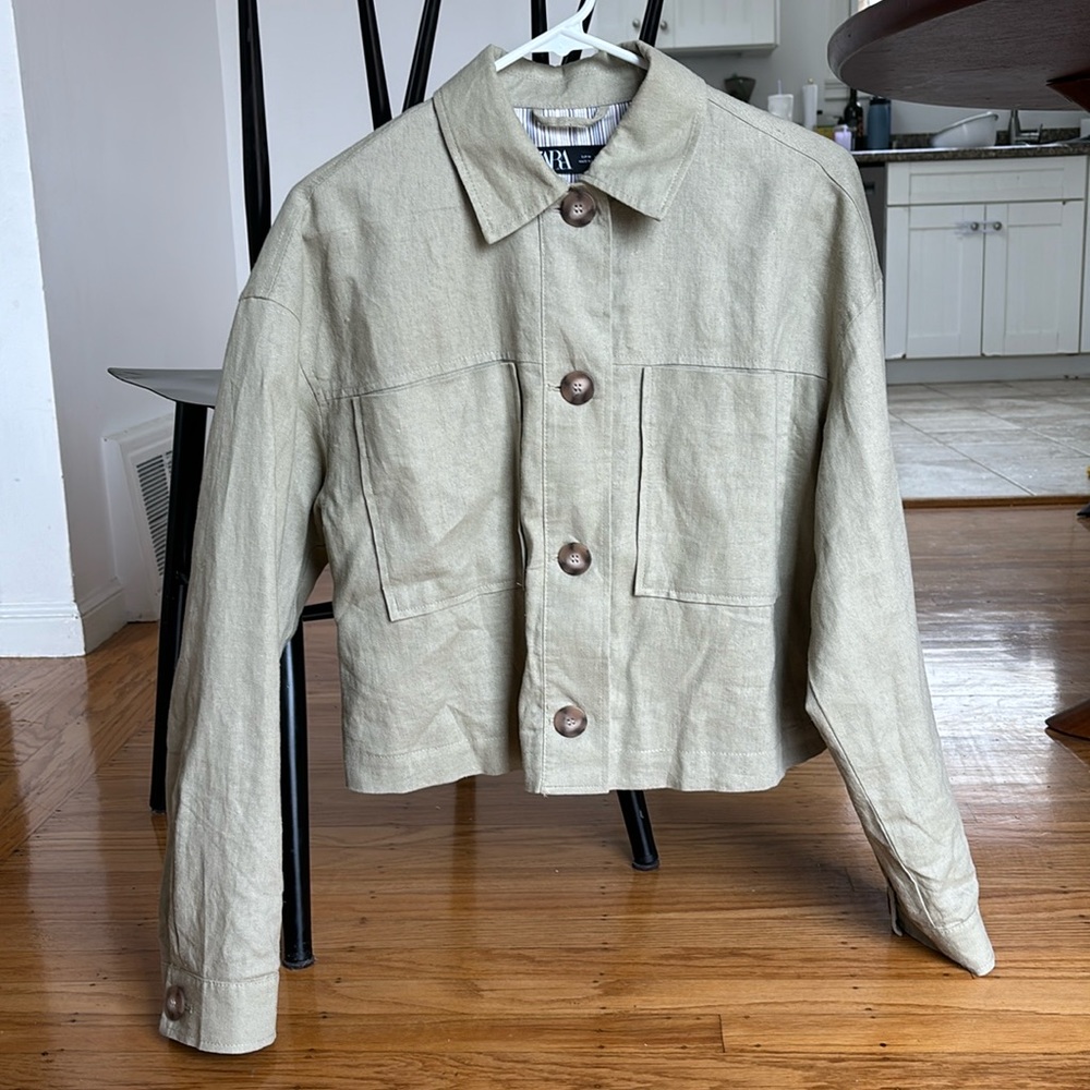 Zara Linen Blazer